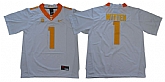 Tennessee Volunteers 1 Jason Witten White College Football Jersey,baseball caps,new era cap wholesale,wholesale hats